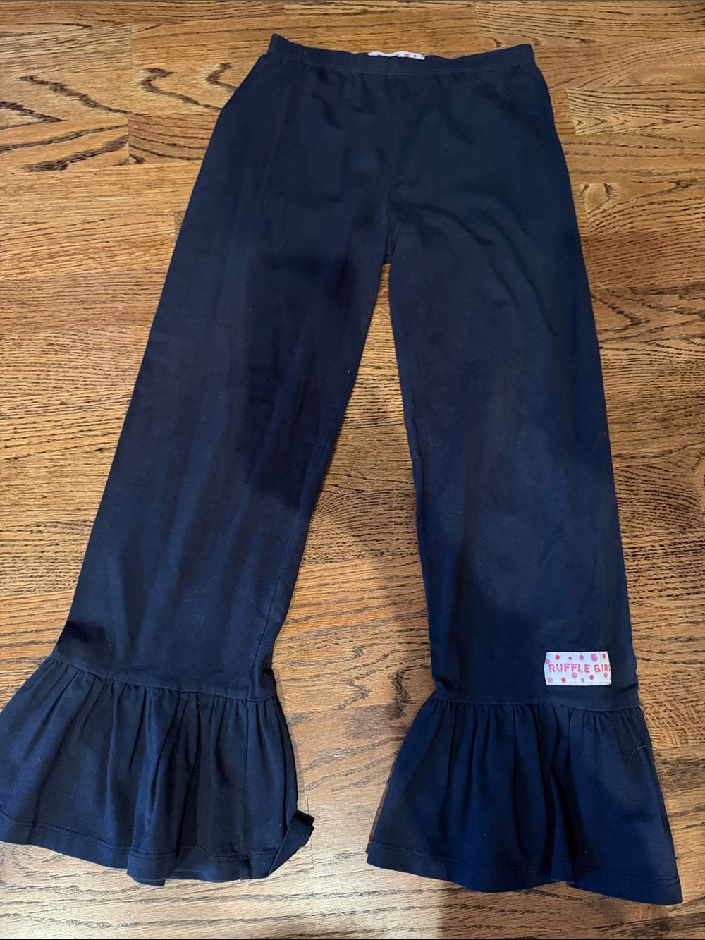 Ruffle girl Ruffle-Trim Navy Girls' Bottoms Sz 10 Like new